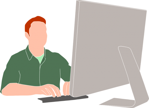 computer computer monitor men