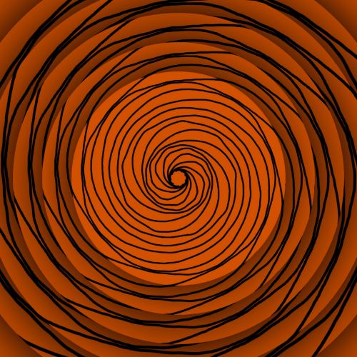 Concentric Black Spiral