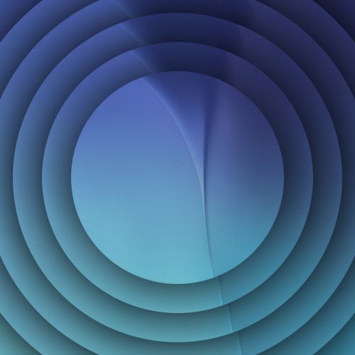 Concentric Blue Circles