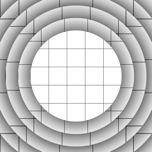Concentric Discs With Grid