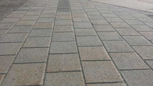 concrete tiles ground