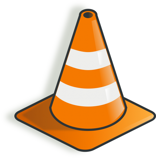 cone construction warning
