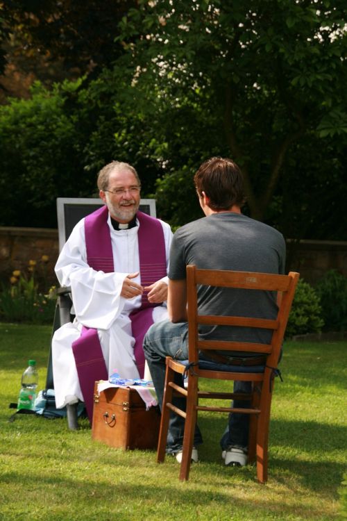confession talk priest