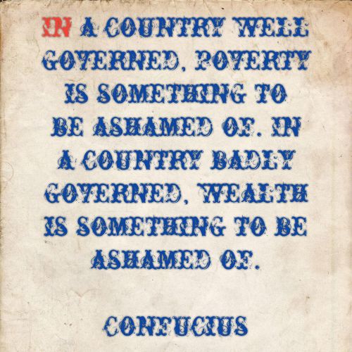 Confucius On Powerty And Wealth