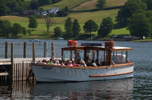 coniston  launch  boat