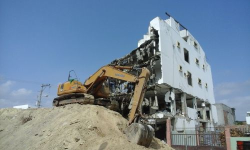 construction destruction machinery