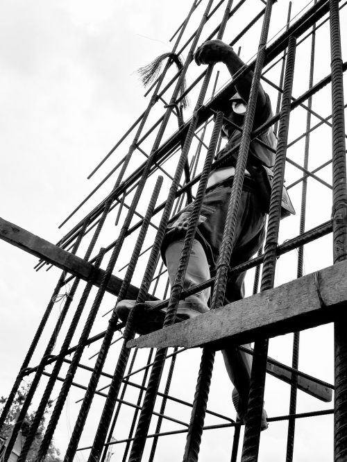 construction worker concrete