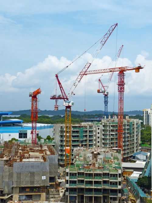 construction site crane