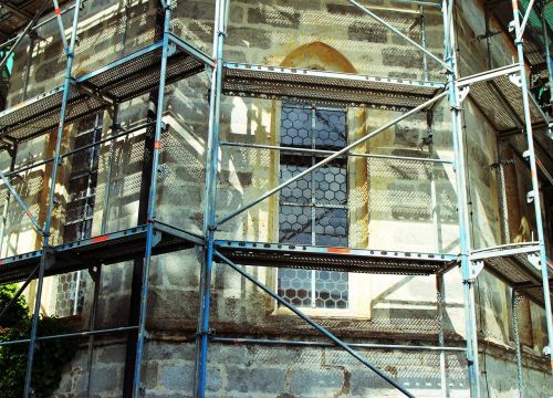 construction working scaffold scaffolding