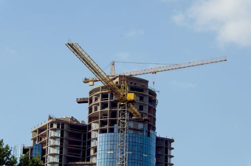 construction building crane hoisting