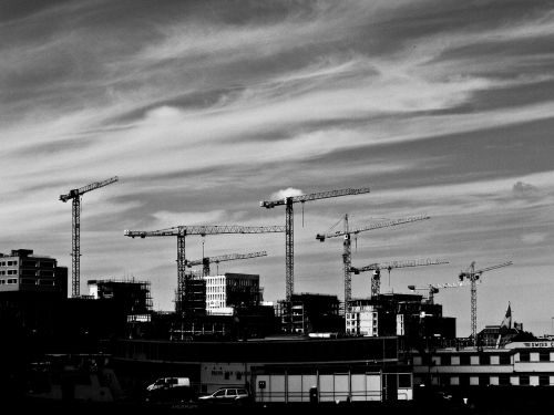 construction crane work