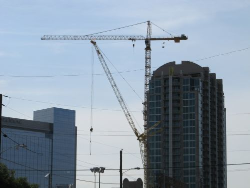 construction crane crane building site