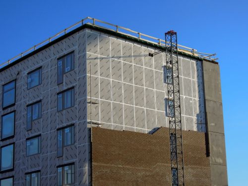 construction site block of flats finnish
