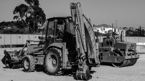 construction site heavy machinery equipment