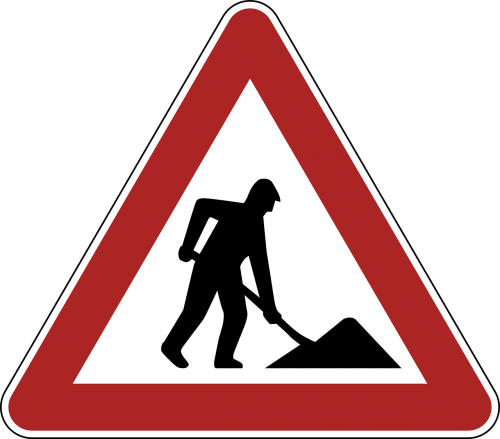 construction site danger warning