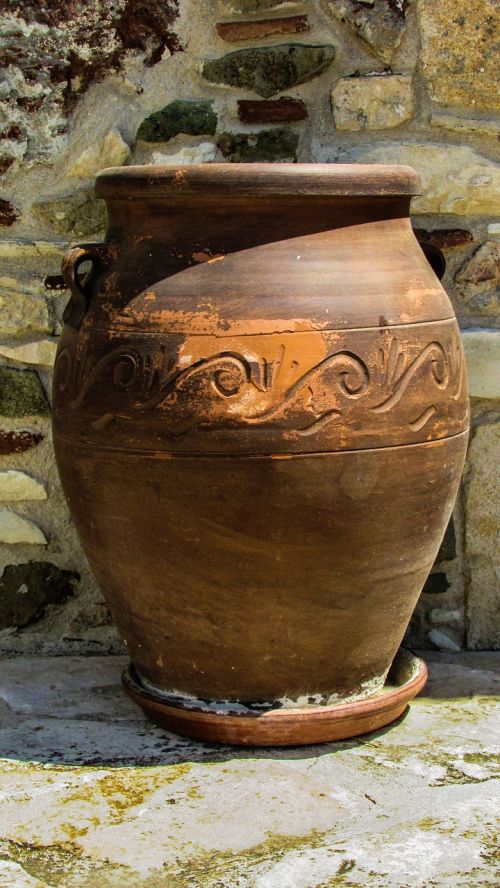 pottery container traditional