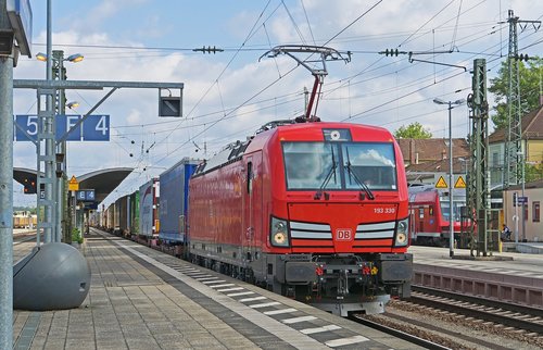 container train  deutsche bahn  station transit