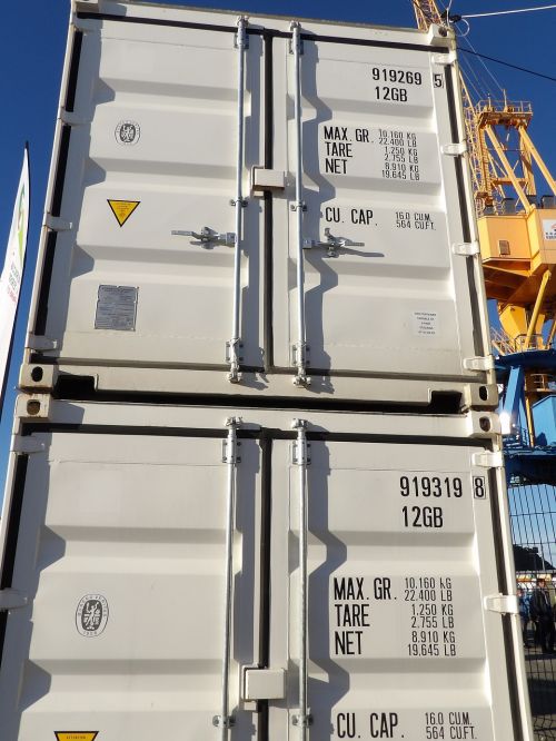 containers goods transport