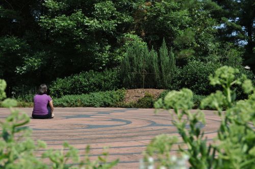 contemplation woman meditation