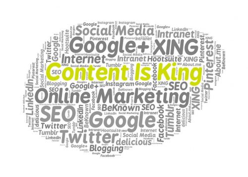 content is king online marketing google