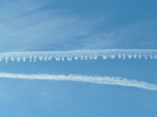 contrail sky clouds