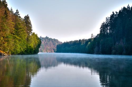 contrast river landscape