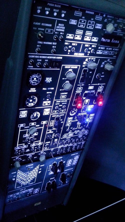 control panel flight instruments cockpit