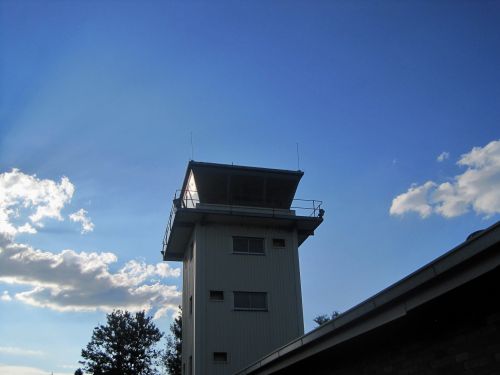 Control Tower Against The Light