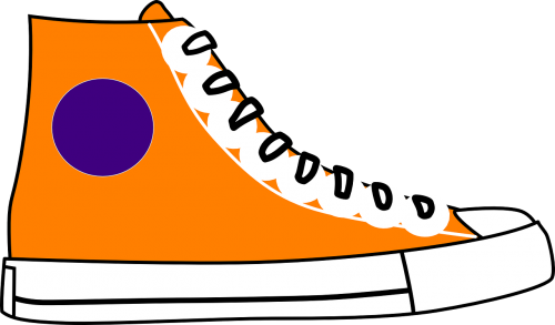 converse shoe orange