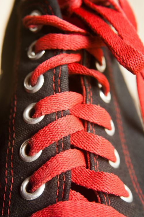 converse laces black