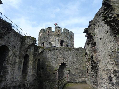 conwy castle  wales  medieval