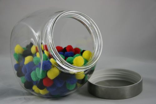 Cookie Candy Jar Glass