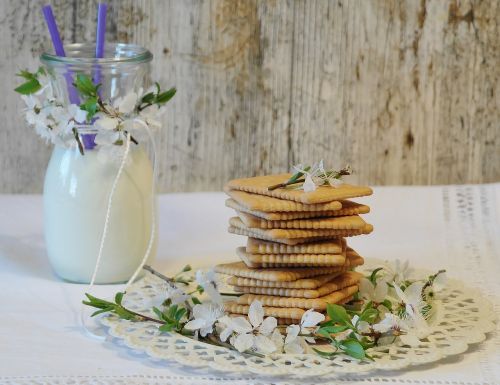 cookies butter biscuits glass