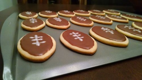 cookies football sugar cookies