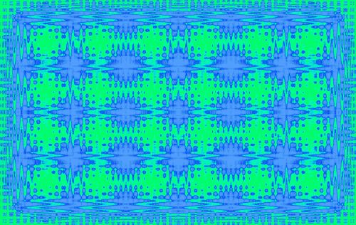 Cool Blue And Green Pattern