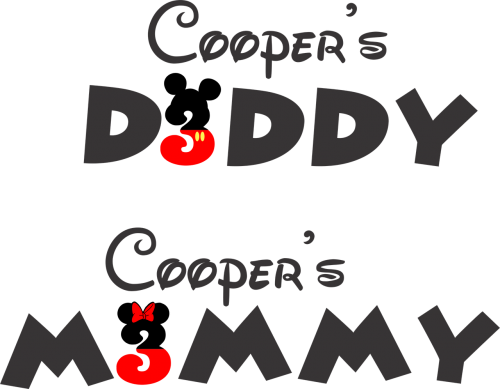 coopers daddy coopers mommy mickey mouse