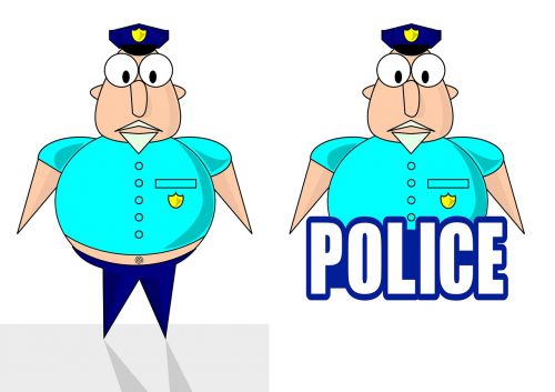 cop illustration drawing