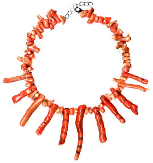 coral fossil necklace