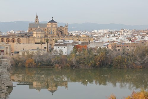 cordoba  river  mosque-cathedral
