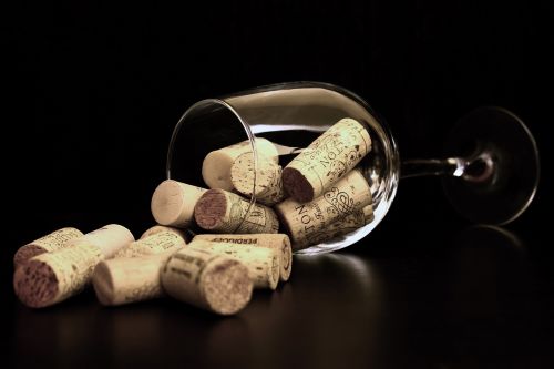 cork bowls wine