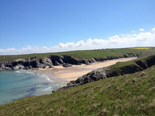 cornwall beach sea