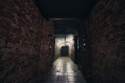 corridor basement brick