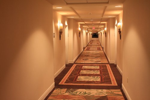 corridor  hotel  carpets