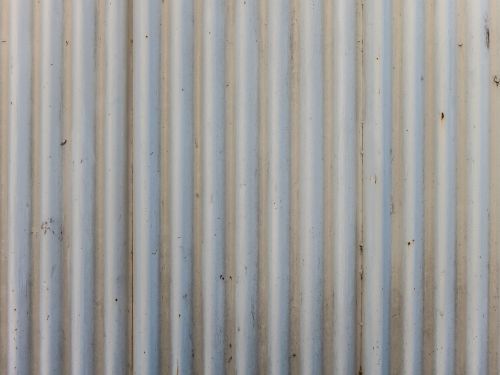 corrugated iron fence