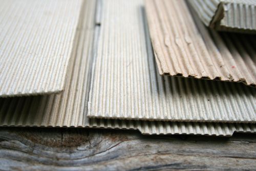Corrugated Cardboard Pieces