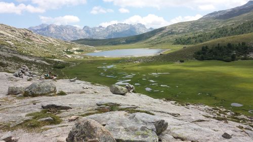 corsica lac de nina mountains