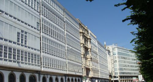 coruna spain buildings