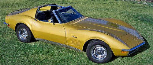 corvette 1972  stingray  gold