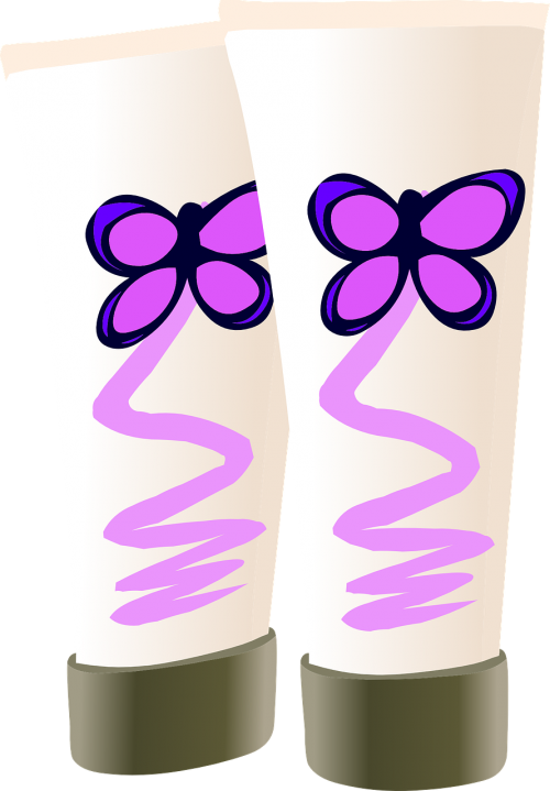 cosmetics tube cream