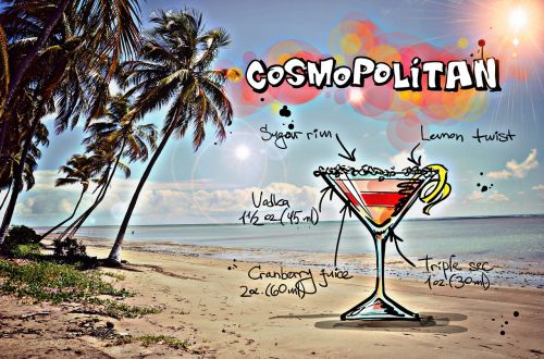 cosmopolitan cocktail drink